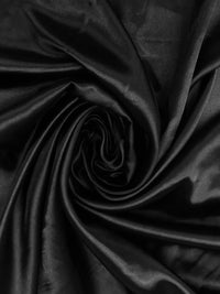 Crow Black 100% Polyester Satin 56W