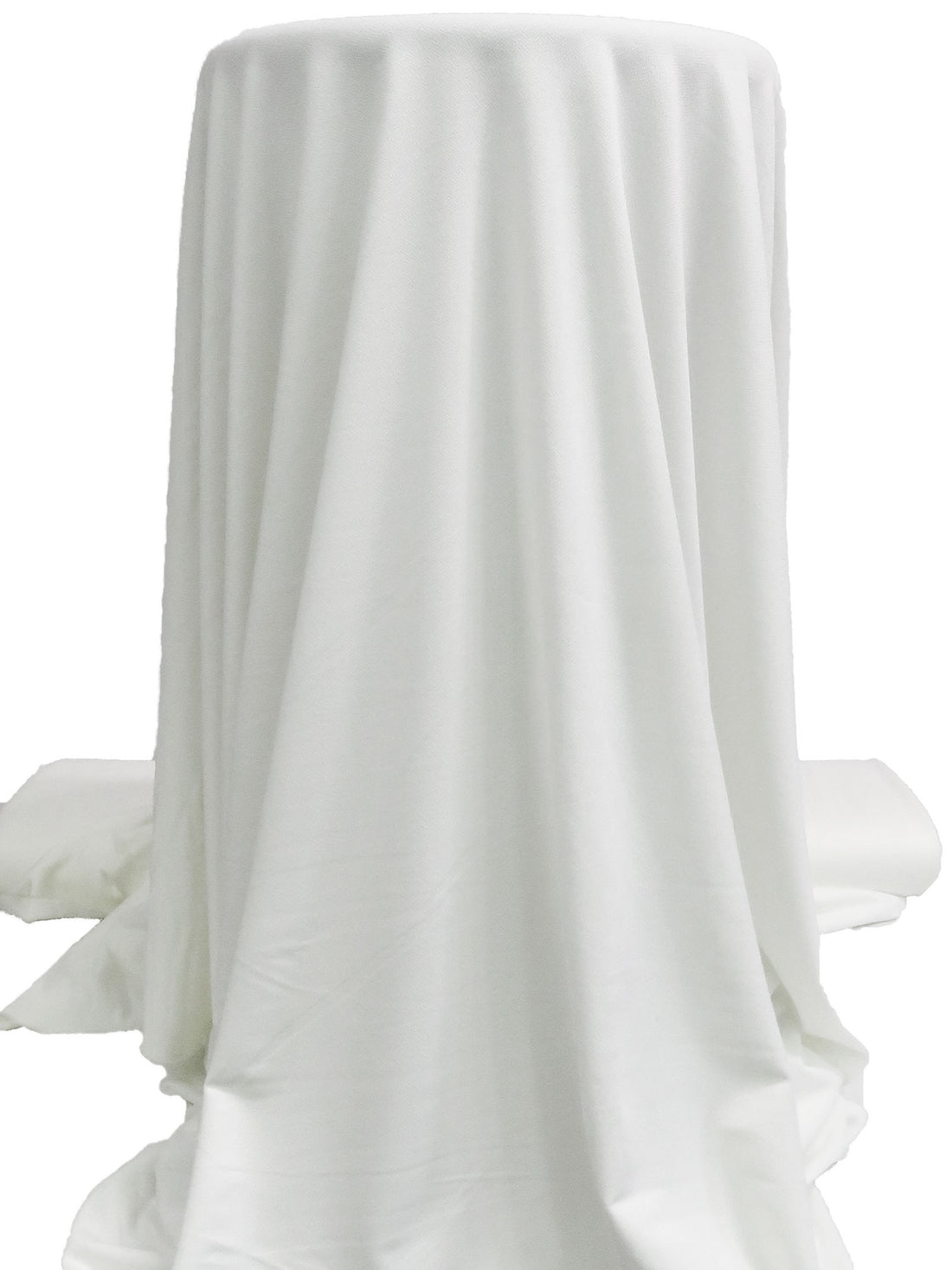Warm White Polyester/Lycra Crepe Light Weight Double Knit - Famous Dress Designer - 56W
