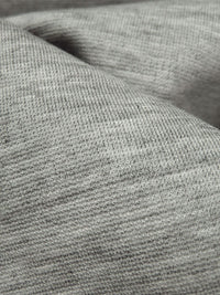 Light Gray Rayon/Nylon/Lycra Heathered Ponte Knit 60W