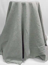 Light Gray Rayon/Nylon/Lycra Heathered Ponte Knit 60W