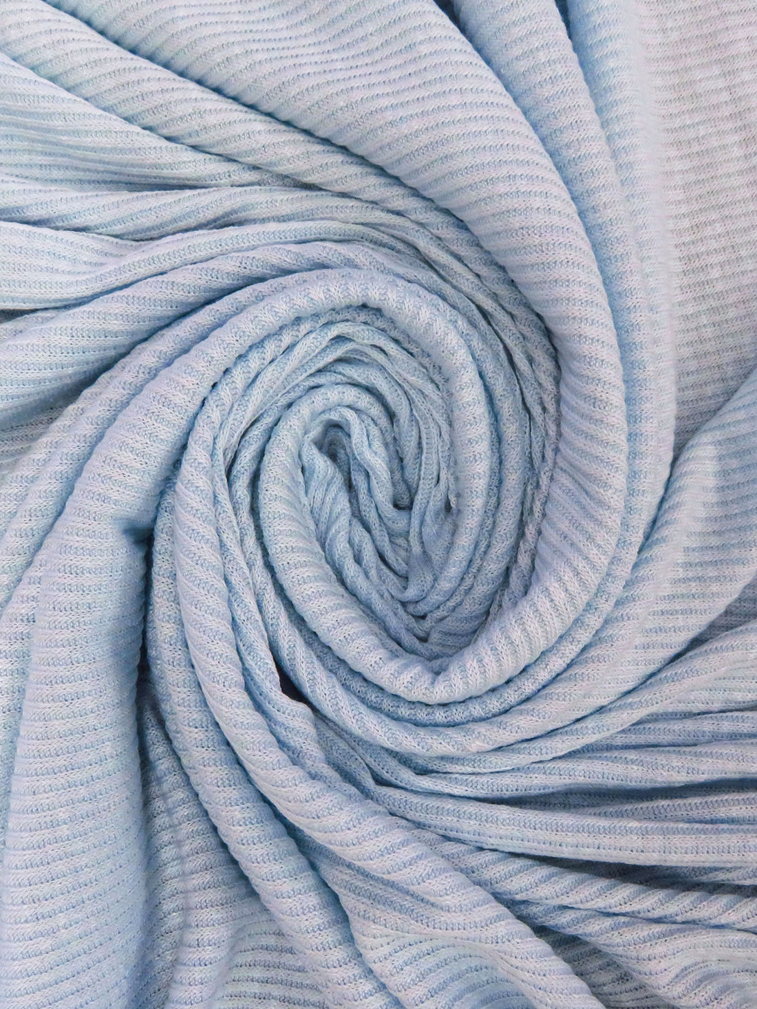 Cool Blue Polyester/Rayon/Lycra Rib Sweater Knit - Michael Stars - 51W