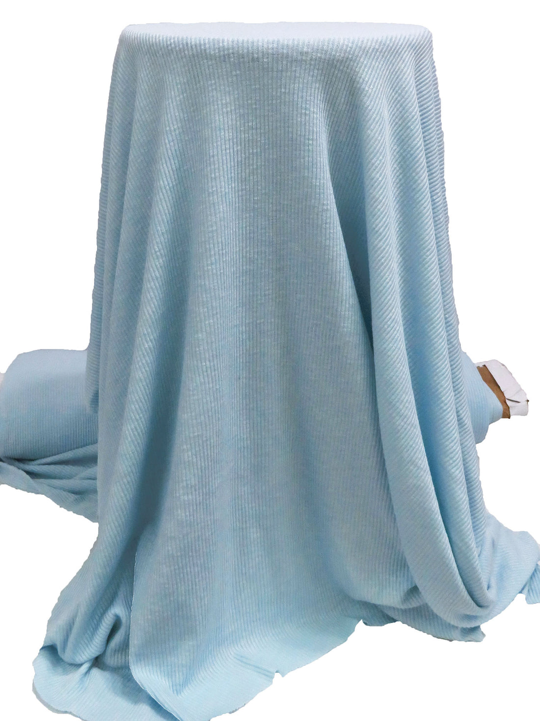 Cool Blue Polyester/Rayon/Lycra Rib Sweater Knit - Michael Stars - 51W