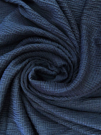 Dark Sky Blue Rayon/Nylon/Lycra Crinkle Knit - Michael Stars - 57W