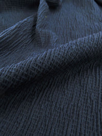 Dark Sky Blue Rayon/Nylon/Lycra Crinkle Knit - Michael Stars - 57W