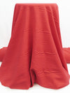 Strawberry Red Polyester/Lycra Stretch Suiting - Famous Dress Designer - 58W