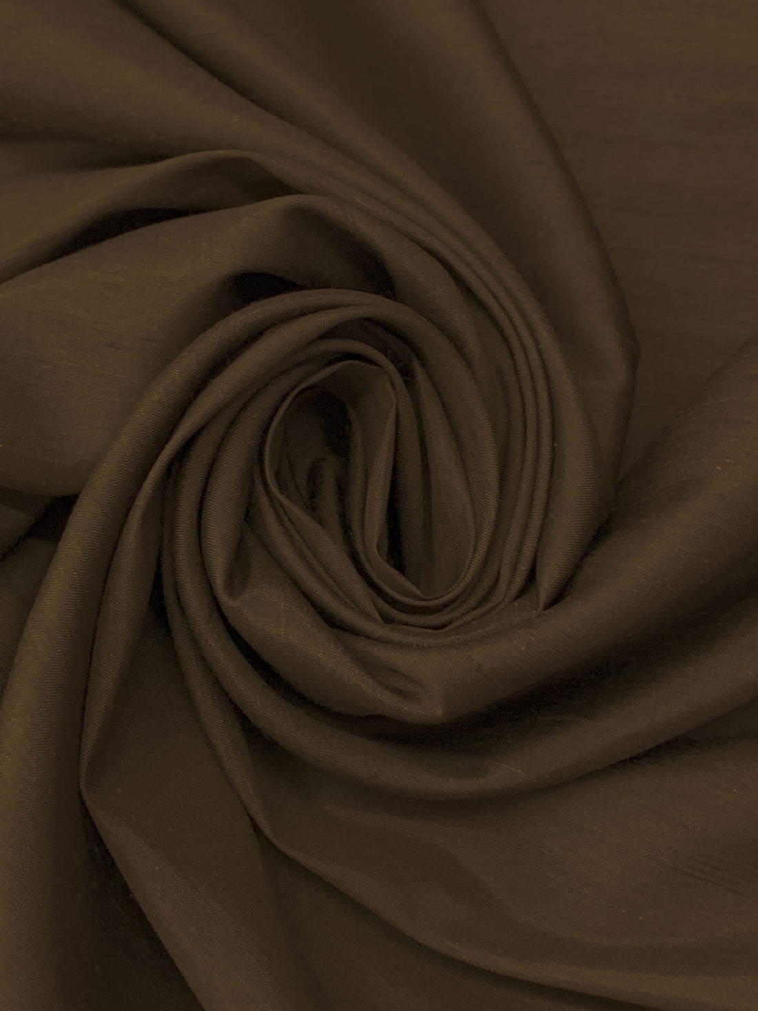 Dark Bronze Brown 100% Silk Shantung 46W