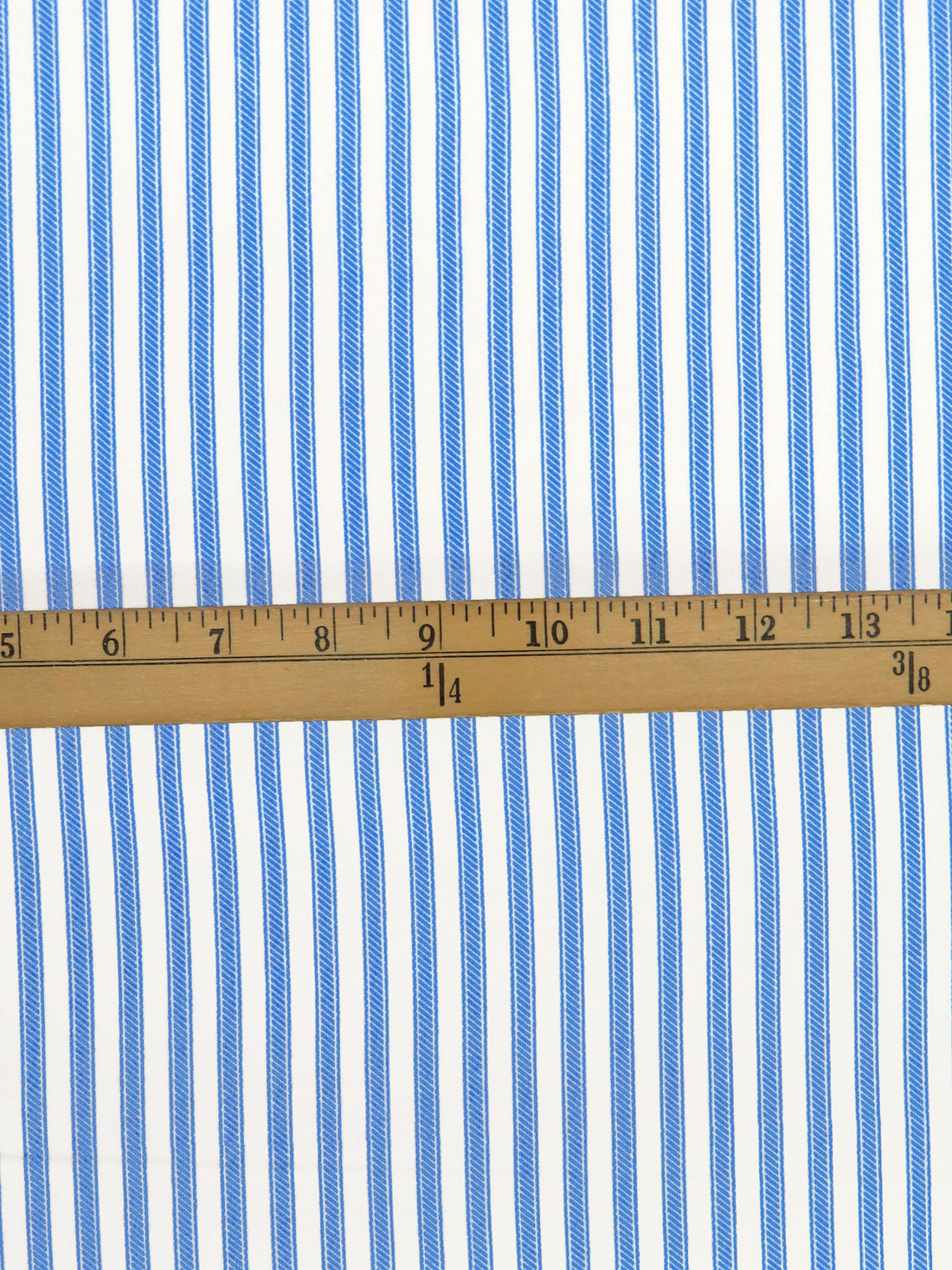 Ocean Blue/Pure White Polyester/Lycra Horizontal Stripe Weave Jersey Knit 62W