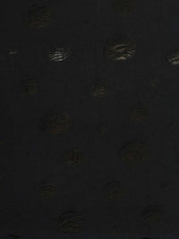 Ash Black 100% Polyester Grunge Polka Dot Burnout Knit 60W