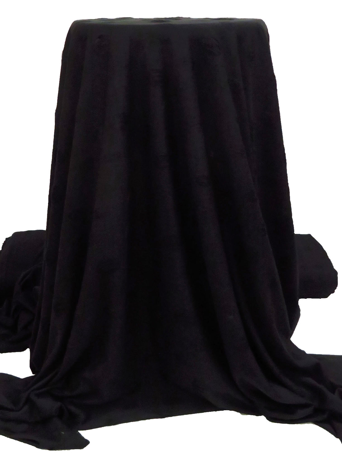 Ash Black 100% Polyester Grunge Polka Dot Burnout Knit 60W