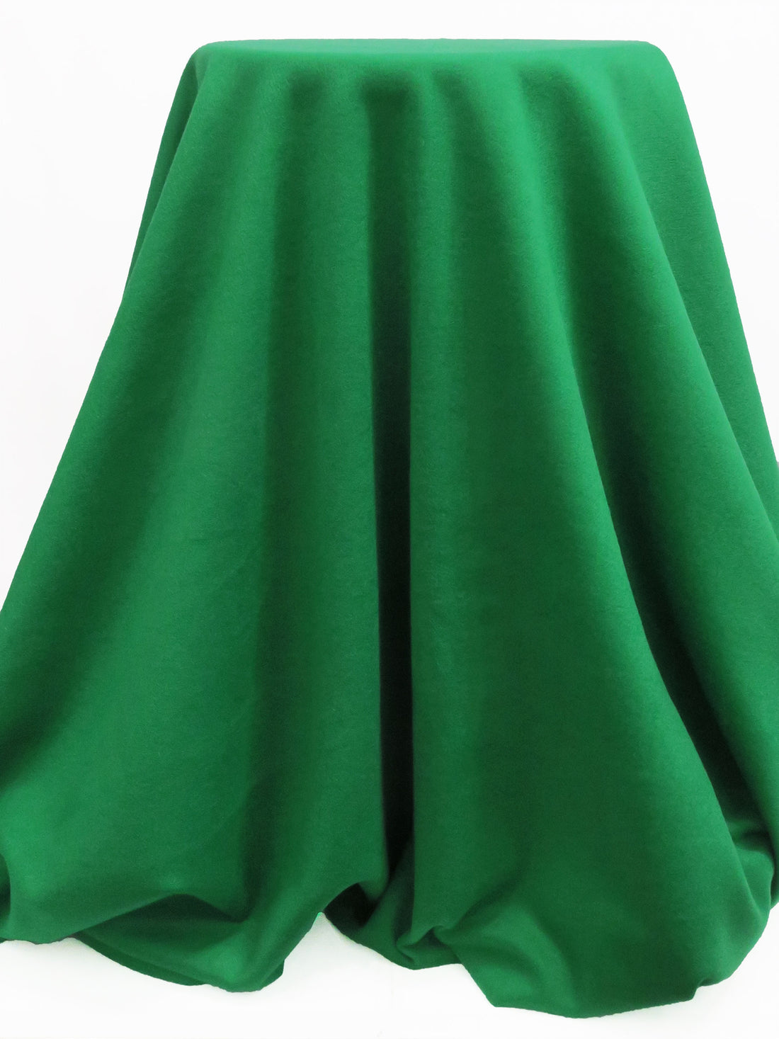 Clover Green Wool/Polyester Twill Coating 58W