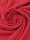 Cherry Red Wool/Polyester Twill Coating 58W