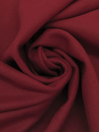 Red Burgundy Wool/Polyester Twill Coating 60W