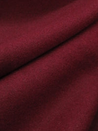 Red Burgundy Wool/Polyester Twill Coating 60W