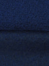 Space Blue Wool/Polyester Boucle Boiled Wool Knit - Imported From Italy - 58W