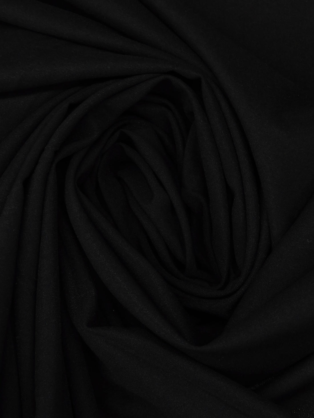 Pitch Black Nylon/Silk/Spandex Stretch Chiffon 50W