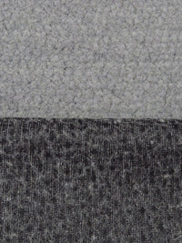 Pewter Gray Wool/Polyester Boucle Boiled Wool Knit - Imported From Italy - 58W