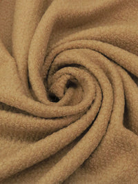 Graham Cracker Wool/Polyester Boucle Boiled Wool Knit - Imported From Italy - 58W