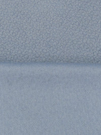 Forget Me Not Blue Wool/Polyester Boucle Boiled Wool Knit - Imported From Italy - 56W