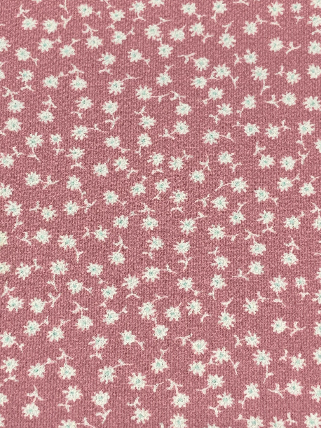 Rose Dust/White/Everglade 100% Polyester Ditsy Floral Print Bubble Crepe 59W