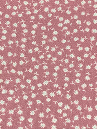 Rose Dust/White/Everglade 100% Polyester Ditsy Floral Print Bubble Crepe 59W