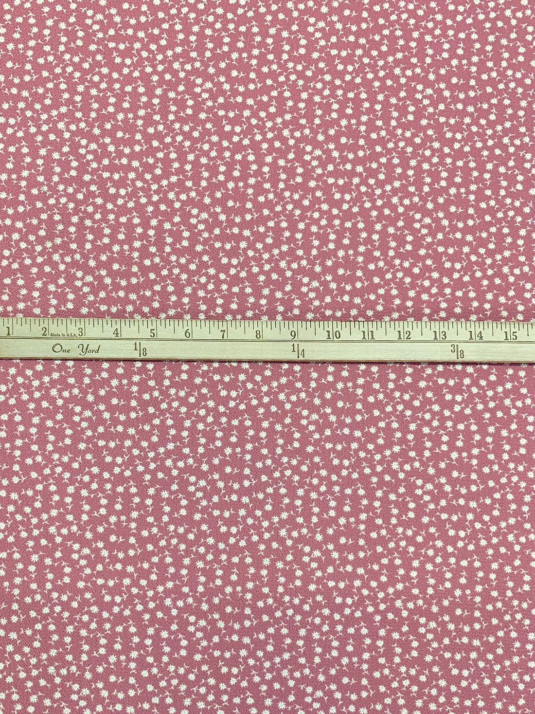 Rose Dust/White/Everglade 100% Polyester Ditsy Floral Print Bubble Crepe 59W