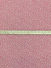 Rose Dust/White/Everglade 100% Polyester Ditsy Floral Print Bubble Crepe 59W