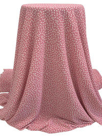 Rose Dust/White/Everglade 100% Polyester Ditsy Floral Print Bubble Crepe 59W