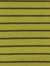 Fresh Avocado/Dark Bronze Rayon/Lycra Horizontal Stripe Jersey Knit 58W