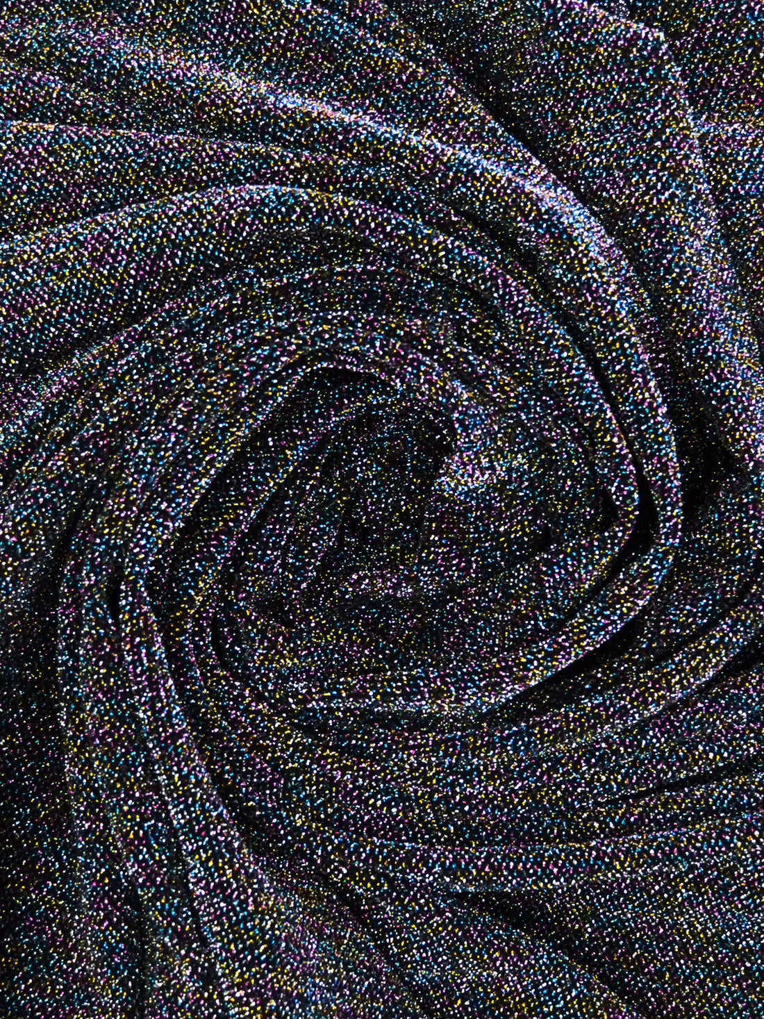 Midnight Black/Vivid Pink/Lemon Yellow/Multi Polyester/Metallic/Lycra Metallic Slinky Double Knit  - Black Halo - 58W