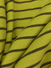 Fresh Avocado/Dark Bronze Rayon/Lycra Horizontal Stripe Jersey Knit 58W