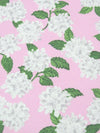 Carnation Pink/Forest Green/White/Multi Organic Cotton/Lycra Hydrangea Bunches Print Jersey Knit - NY Designer - 60W