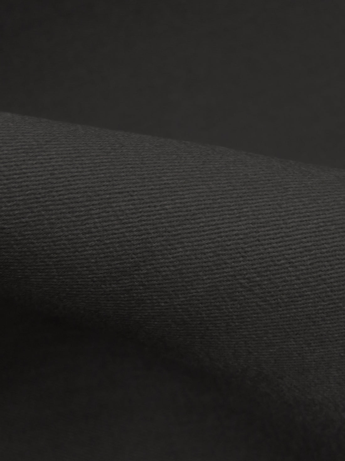 Dark Charcoal Gray Cotton/Lycra Stretch Denim 45W