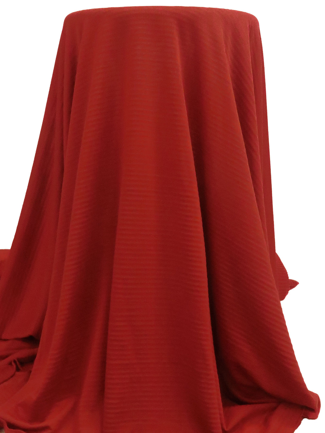 Vibrant Auburn Red Polyester/Spandex Power Grid Fleece Knit - Polartec - 60W