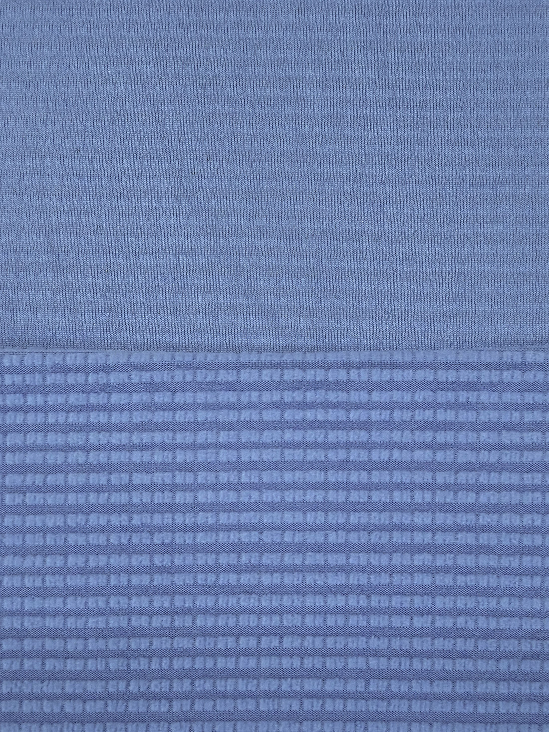 Vista Blue Polyester/Spandex Power Grid Fleece Knit - Polartec - 60W