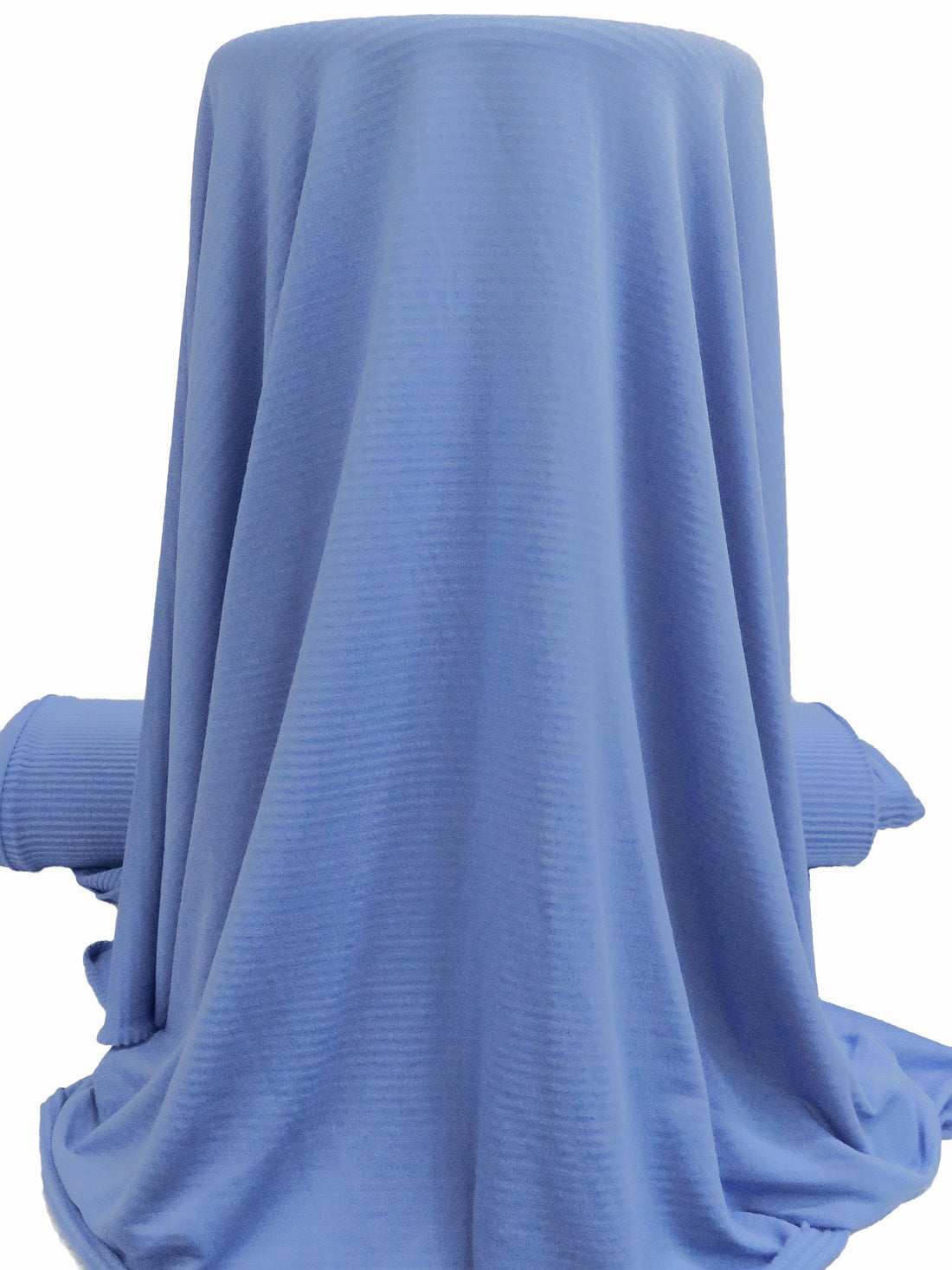 Vista Blue Polyester/Spandex Power Grid Fleece Knit - Polartec - 60W