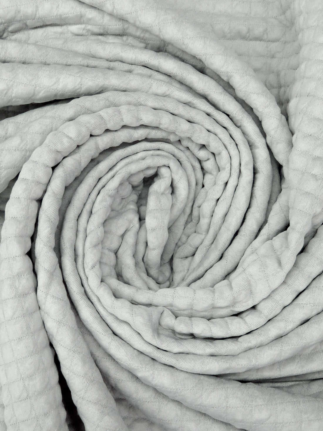 Light Gray Polyester/Lycra Power Air Grid Double Knit - Polartec - 64W