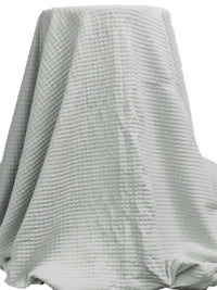 Light Gray Polyester/Lycra Power Air Grid Double Knit - Polartec - 64W