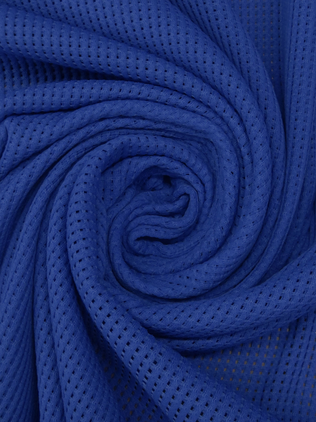 Very Dark Cornflower Blue 100% Polyester Openweave Grid Knit - Polartec - 62W