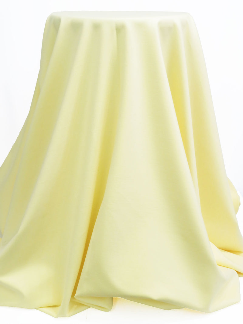 Pastel Lemon Rayon/Nylon/Lycra Light Weight Ponte Knit - NY Designer - 58W