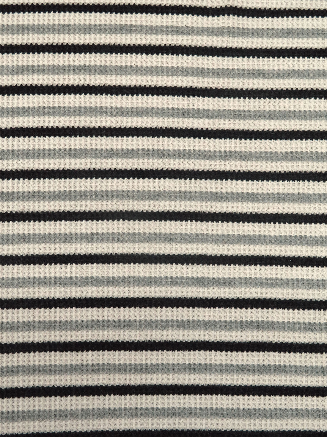 Charcoal/Bone/Light Steel Gray 100% Cotton Thermal Knit 63W