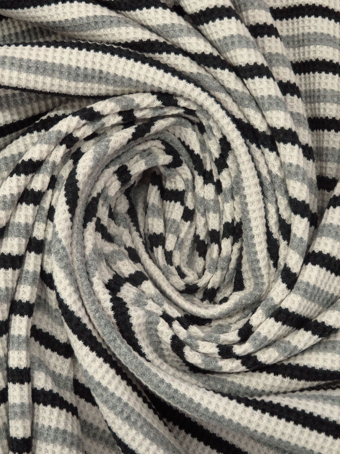 Charcoal/Bone/Light Steel Gray 100% Cotton Thermal Knit 63W