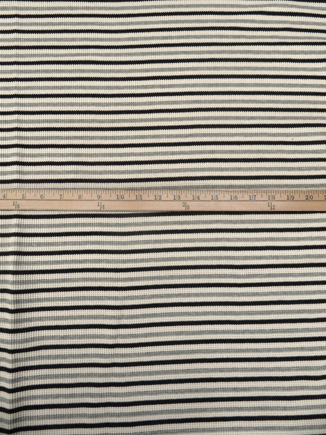 Charcoal/Bone/Light Steel Gray 100% Cotton Thermal Knit 63W