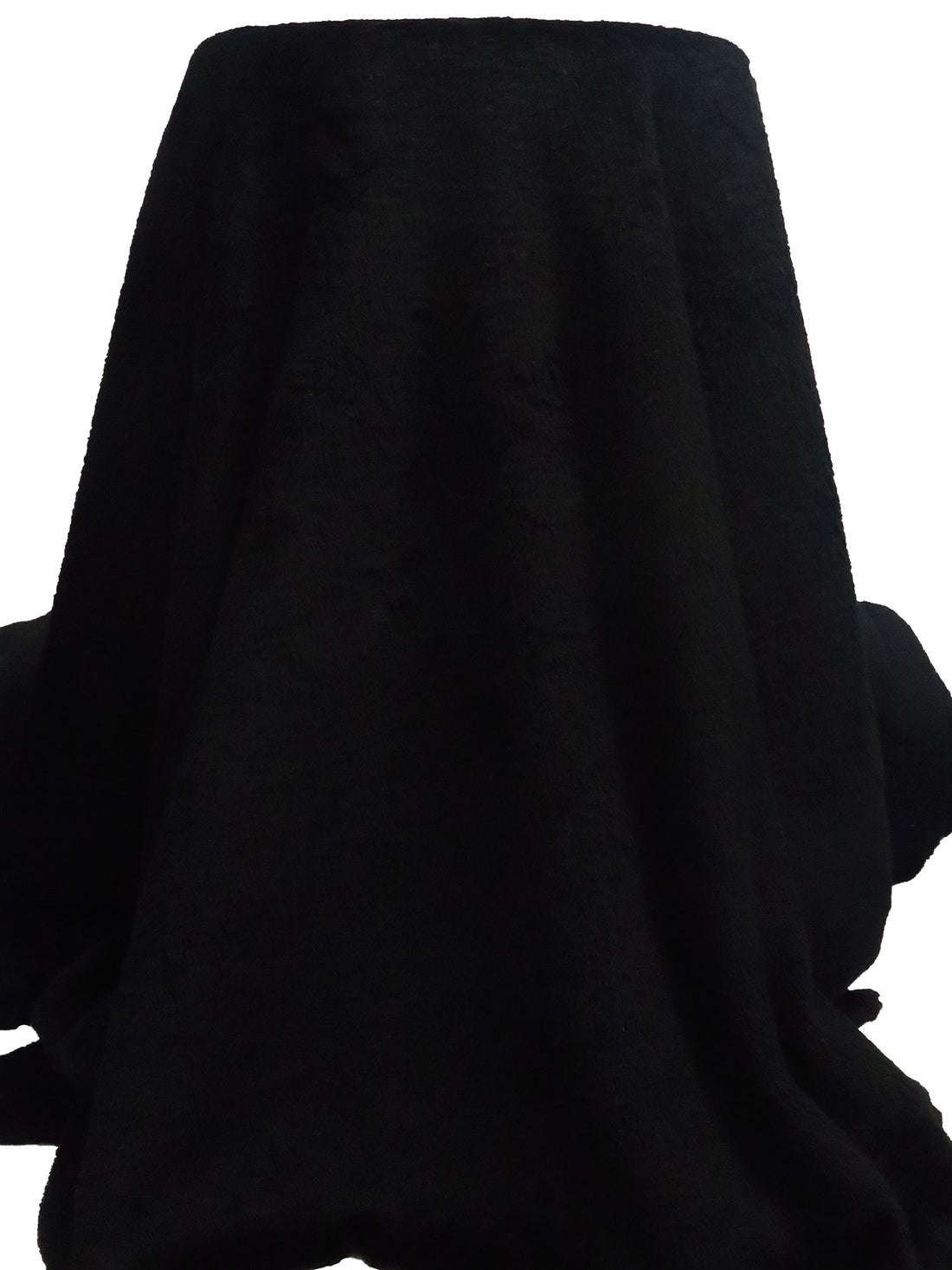 Black 100% Polyester High Loft Fleece - Polartec - 54W