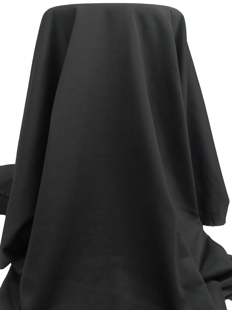 Charcoal Gray Polyester/Nylon/Spandex Power Stretch Sweatshirt Fleece - Polartec - 52W