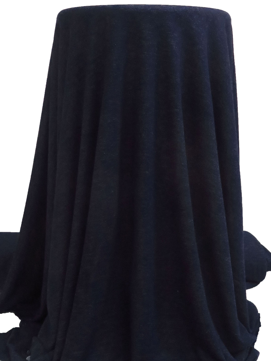 Midnight Navy/White Polyester/Rayon/Lycra Denim-Look French Terry Knit 59W