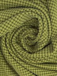 Pomelo/Army Green 100% Nylon Puckered Grid Knit - Polartec - 59W