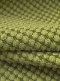 Pomelo/Army Green 100% Nylon Puckered Grid Knit - Polartec - 59W