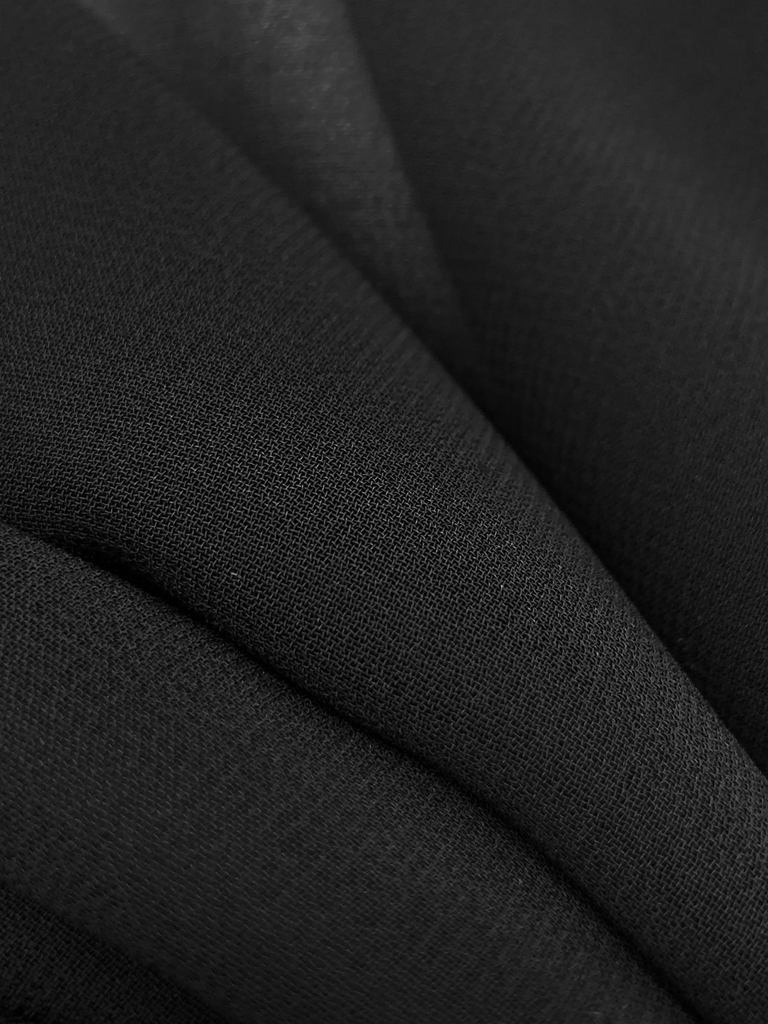 Spider Black 100% Polyester Chiffon 57W