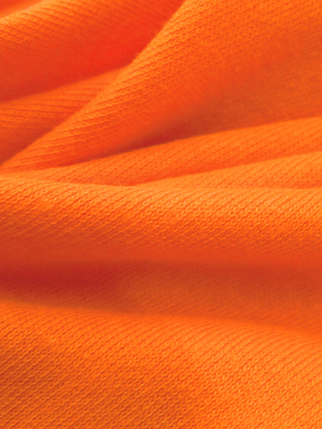 Highlighter Orange Cotton/Polyester Interlock Knit 58W