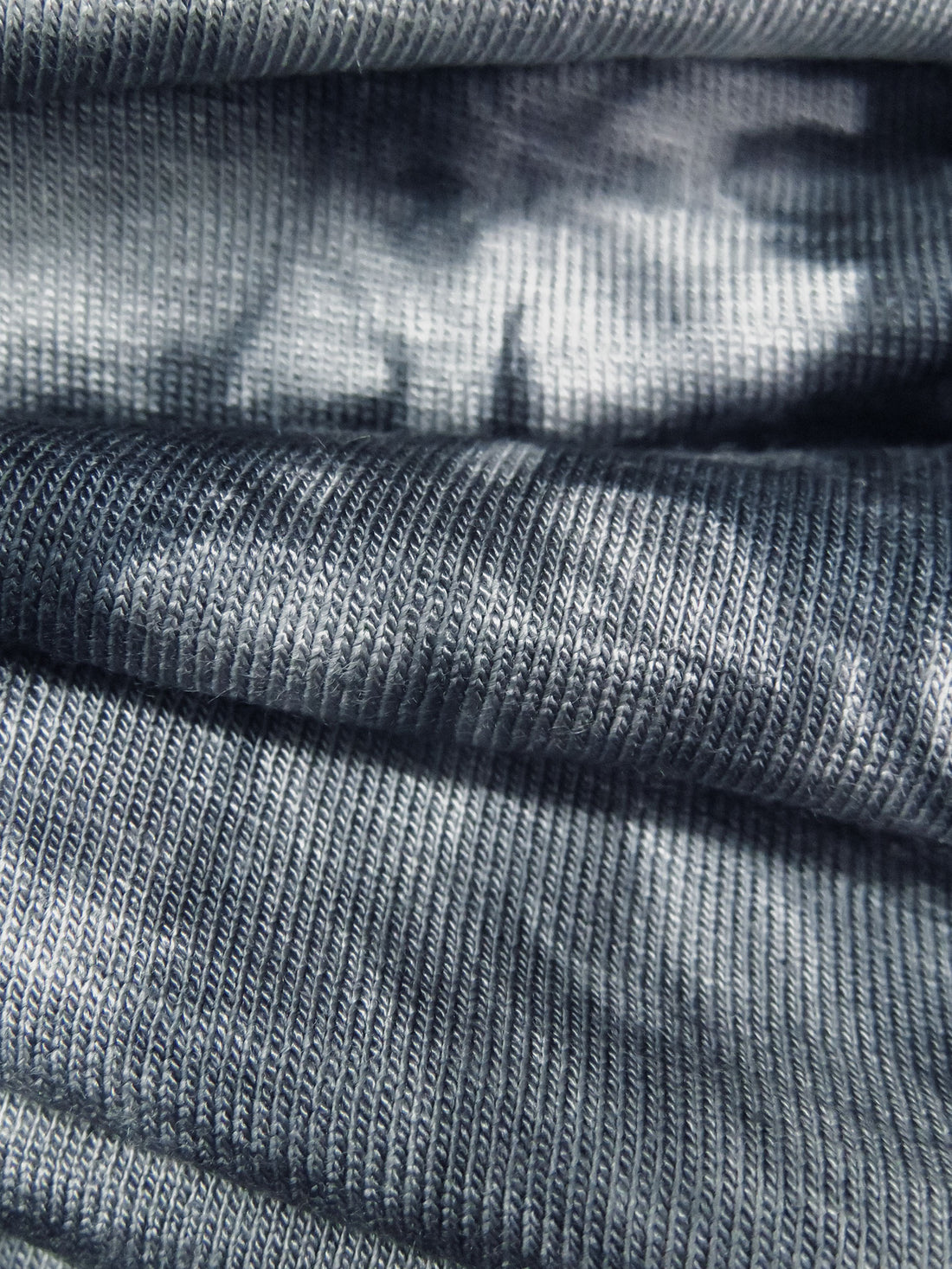 Stale Blue/Muted Dark Gray/Nightshade Blue Rayon/Lycra Tie-Dye Print Jersey Knit - 59W